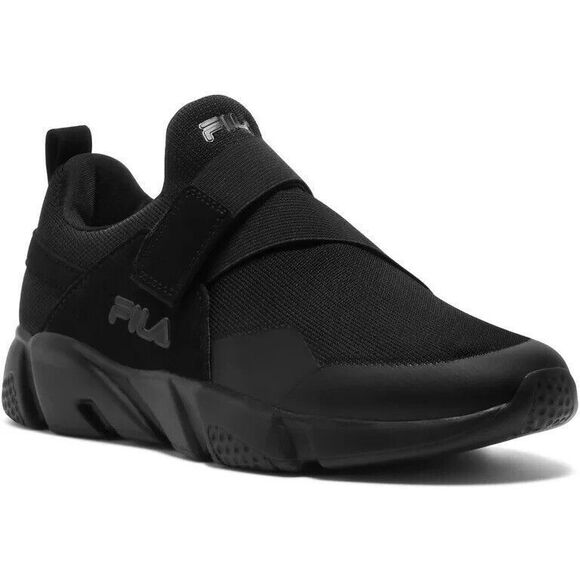 FILA Black Unisex Kids Vastra Shoes Size 7Y New With Box. Retail $60 - Picture 1 of 10